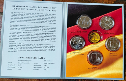 Brd euro gedenkmünzen set - 10,