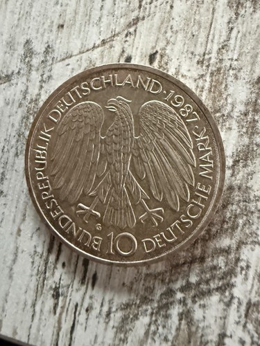 Gedenkmünze brd 1987 - dm,