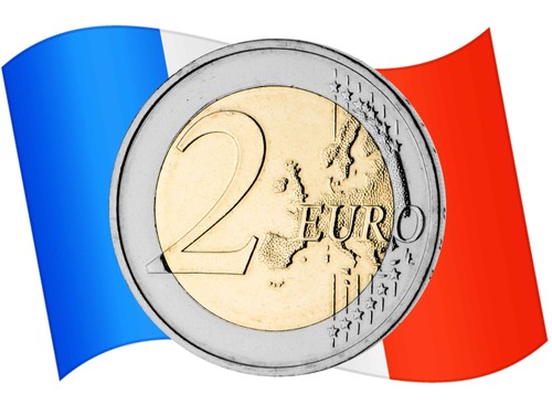 Euro gedenkmünze frankreich - 2,